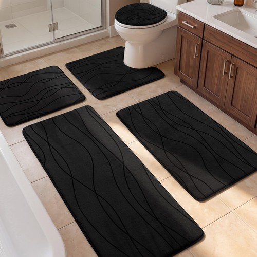 Yihouse bathroom rugs set - set, 5